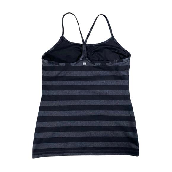 Lululemon Power Y Black Macro Racerback Tank Top - 8 - Picture 2 of 4